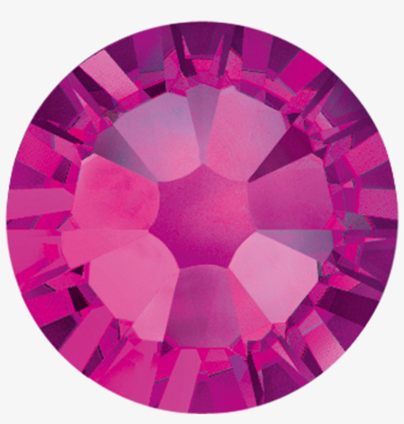 Fuchsia Pink Hotfix - Crystal Golden Shadow Swarovski, transparent png #1618403