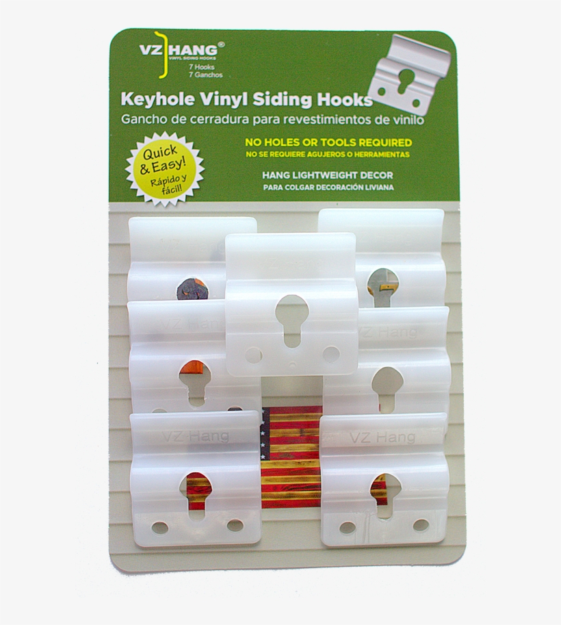 Vz Hang Vinyl Siding Keyhole Hooks Package Of - Vinyl Siding, transparent png #1618518
