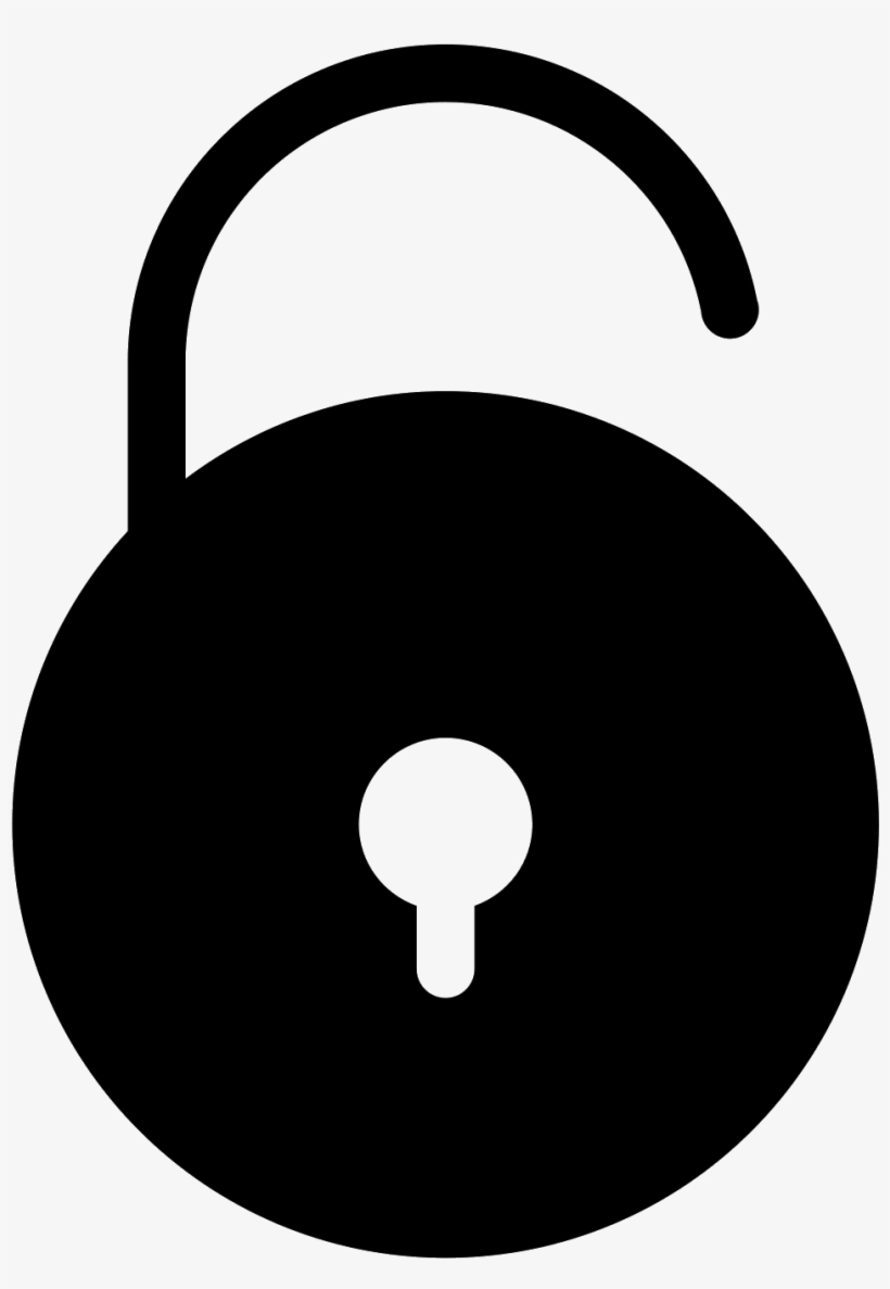 Unlock Filled Icon - Lock, transparent png #1618653
