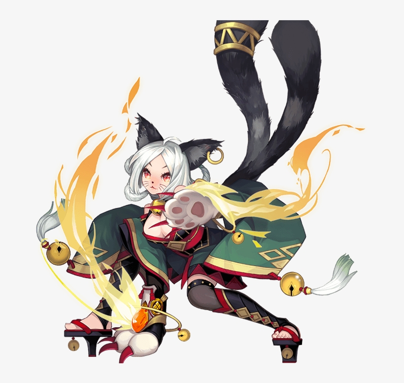 Kyuumei Neko - Onmyoji Arena Kyuumei Neko - Free Transparent PNG ...