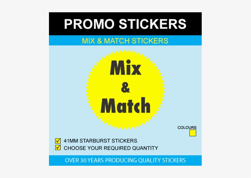 Mix Match Yellow - Special Offer Stickers, transparent png #1619030