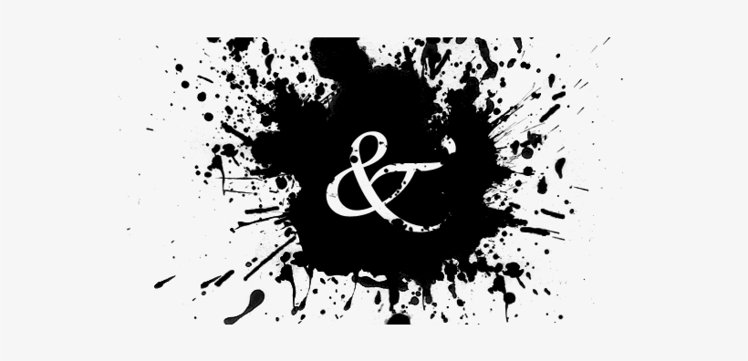When To Use Ampersand And/or Colon With Proc, Map, - Black Paint Splatter, transparent png #1619194