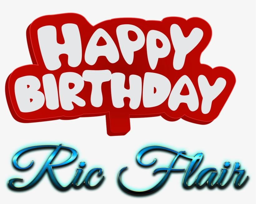 Ric Flair Happy Birthday Name Logo, transparent png #1619218
