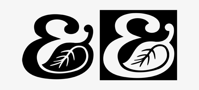 Ampersand-leaf - Black Ampersand Png Transparent, transparent png #1619275