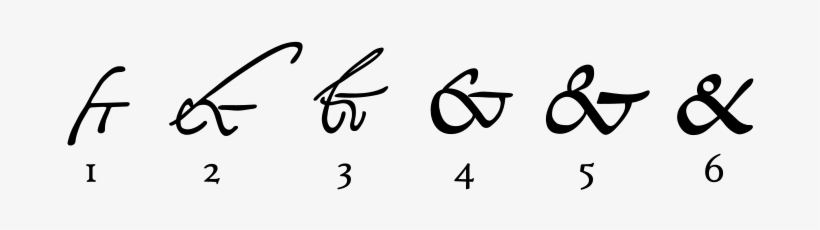 Ampersand - Origin Of The & Symbol, transparent png #1619325