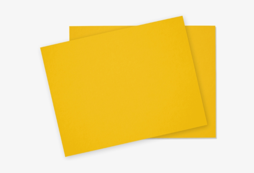 5 X 11" Yellow Card Stock - Paper, transparent png #1619379