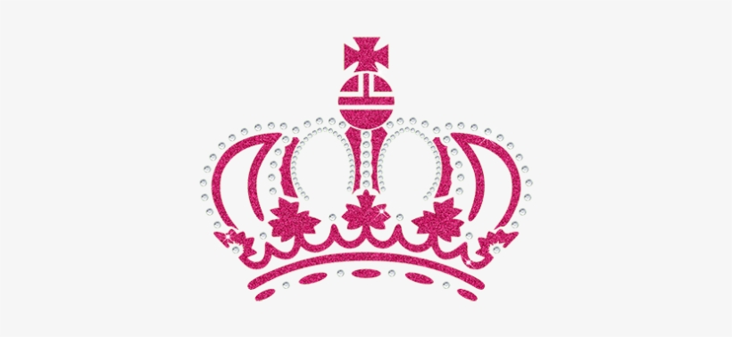 Cstar Motif Rose Crown With Maple Leaves With Glitter - Stencil, transparent png #1619510