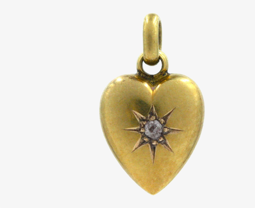 Edwardian Starburst Heart Charm - New York City, transparent png #1619671