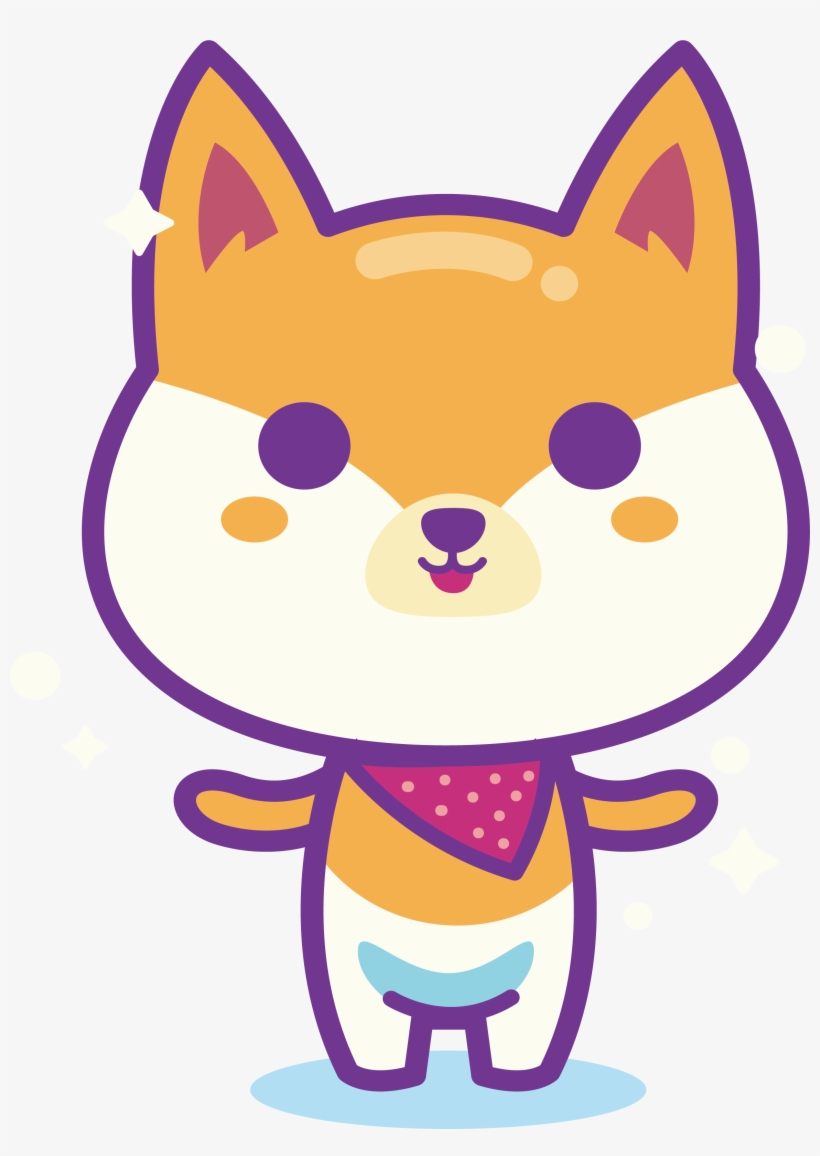 Jpg Black And White Stock Shiba Puppy Whiskers Cartoon - Cute Dog Cartoon Png, transparent png #1619695