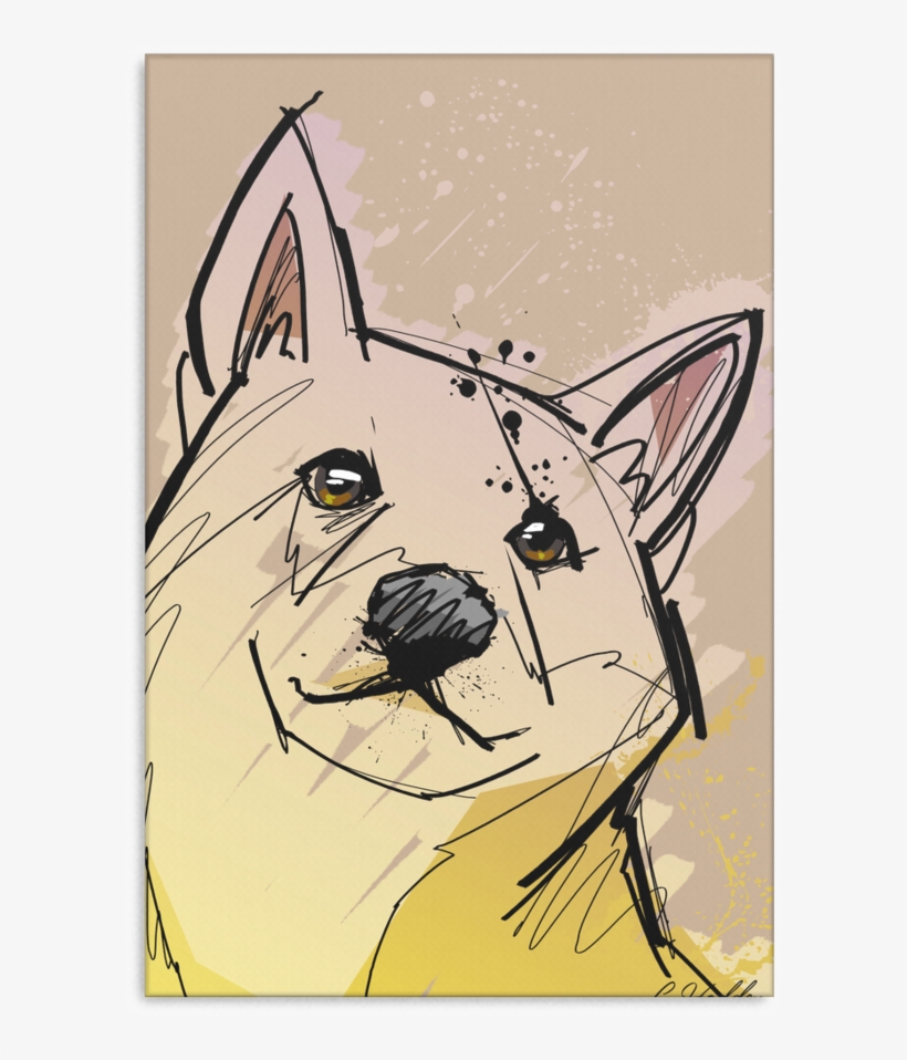 Shiba Inu Canvas P011 - Dog, transparent png #1619943
