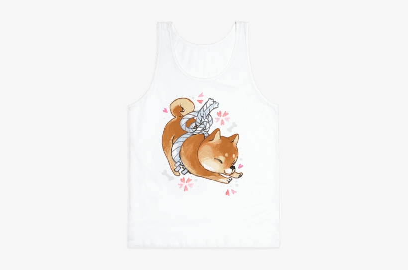 Shiba Inu Racerback Tank - Shiba Inu Dog T-shirt: Funny T-shirt From Lookhuman., transparent png #1620006