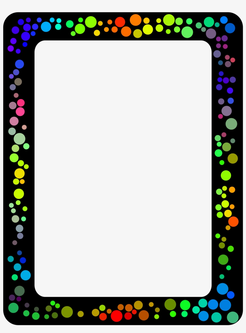 Vector Transparent Library Border Big Image Png - Border Design Polka Dots, transparent png #1620517