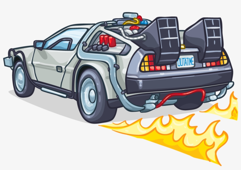 Dessin Delorean Retour Vers Le Futur Svg Stock Delorean Drawing Decal - Delorean Png - Free Transparent PNG
