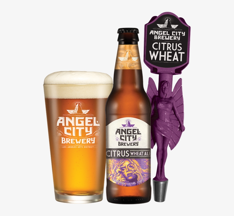 Acb Citruswheat Pint Bottle Tap - Angel City Citrus Wheat, transparent png #1620831