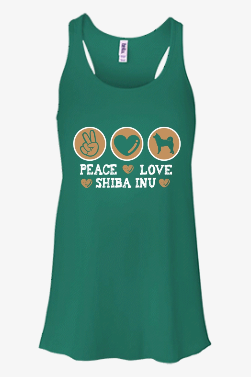 Peace Shiba Inu Dane Racerback Tank - Labrador Shirt, Peace Love Labarador Shirt, Labrador, transparent png #1620869