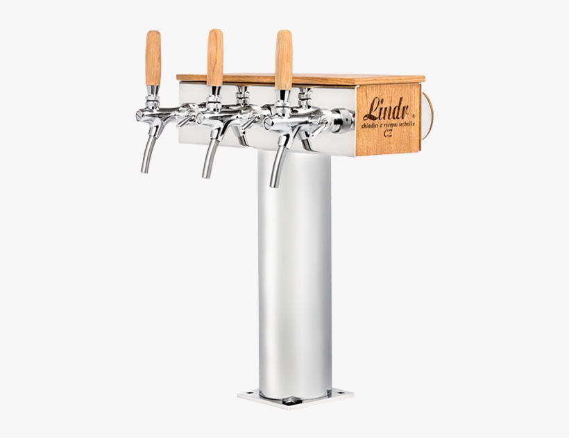T Grand Tower 3 Or 5 Tap - Výčepní Stojan Grand T 3x Kohout, Dub, transparent png #1620935