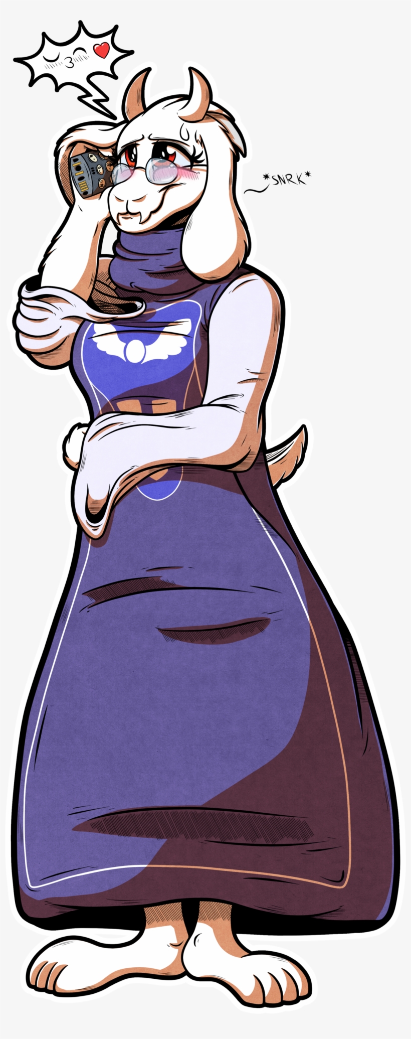 3 Snrk* Undertale Mammal Vertebrate Cartoon Fictional - Toriel In Heat, transparent png #1620975