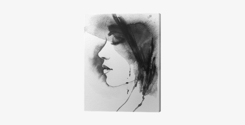 Graphic Library Download Woman Watercolor Fashion Background - Art Print: Ismagilova's Woman Portrait .abstract Watercolor, transparent png #1621079