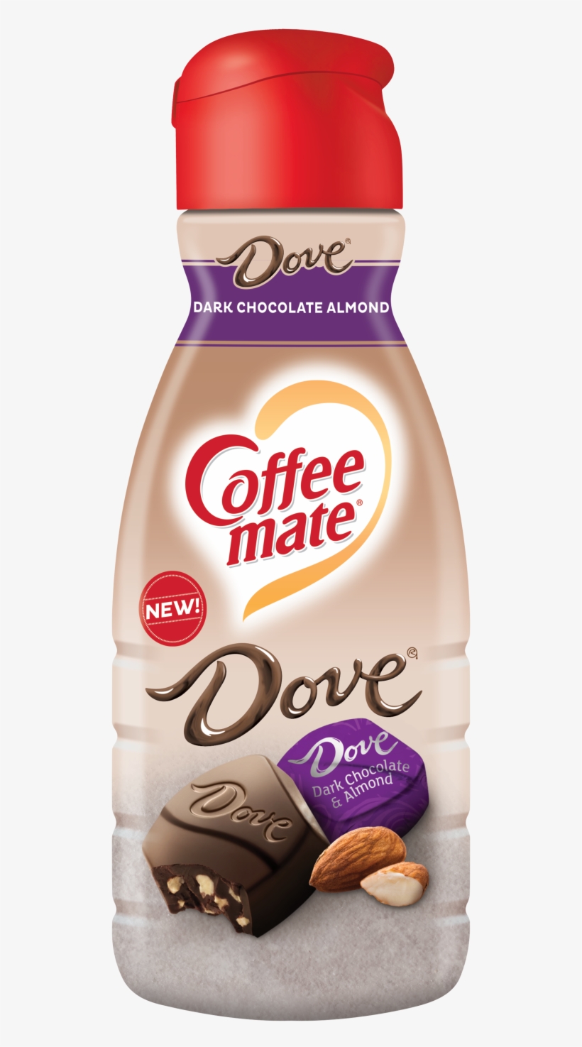 Coffee-mate's Snickers & Dove Coffee Creamers Are A - Bottle, transparent png #1621495
