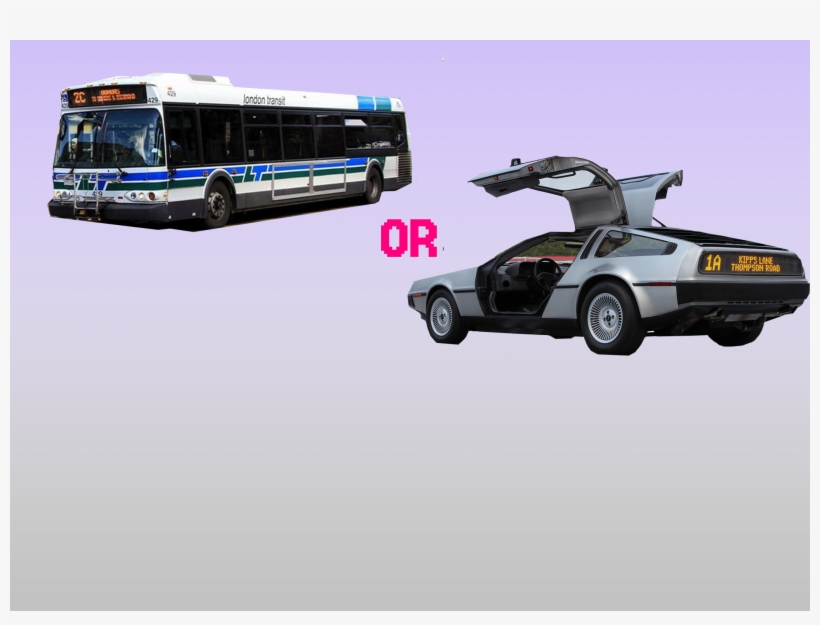 Bus Or Delorean - Londonfuse, transparent png #1621523