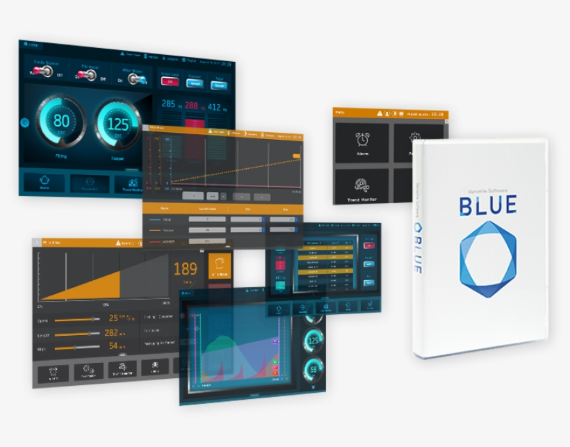 Versatile Software Blue - Blue Proface, transparent png #1621618