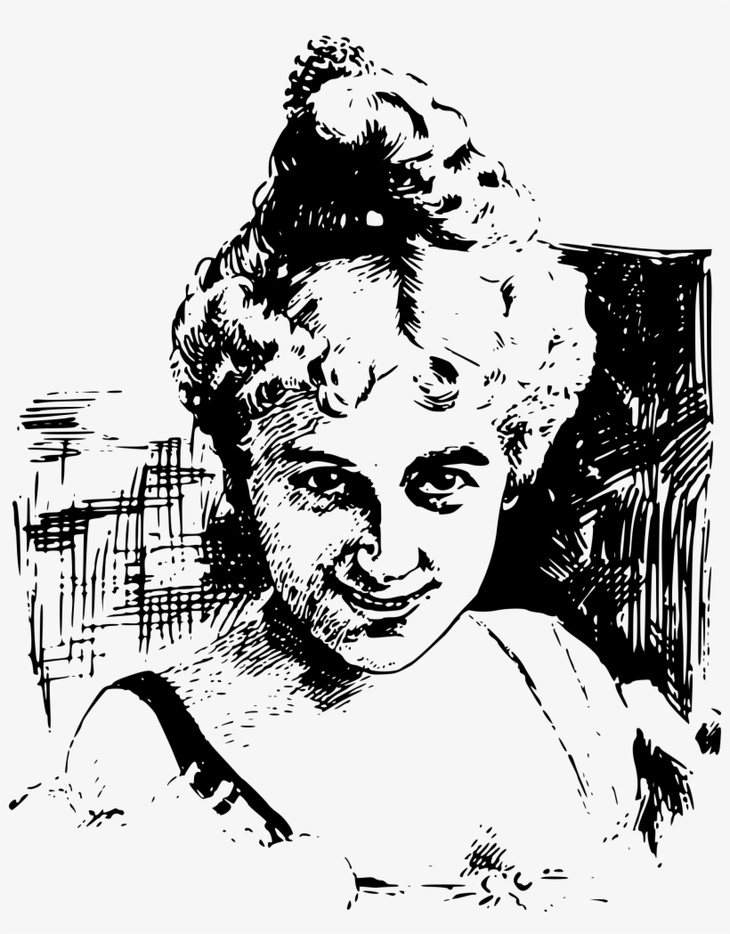 This Free Icons Png Design Of Woman's Happy Face, transparent png #1621624