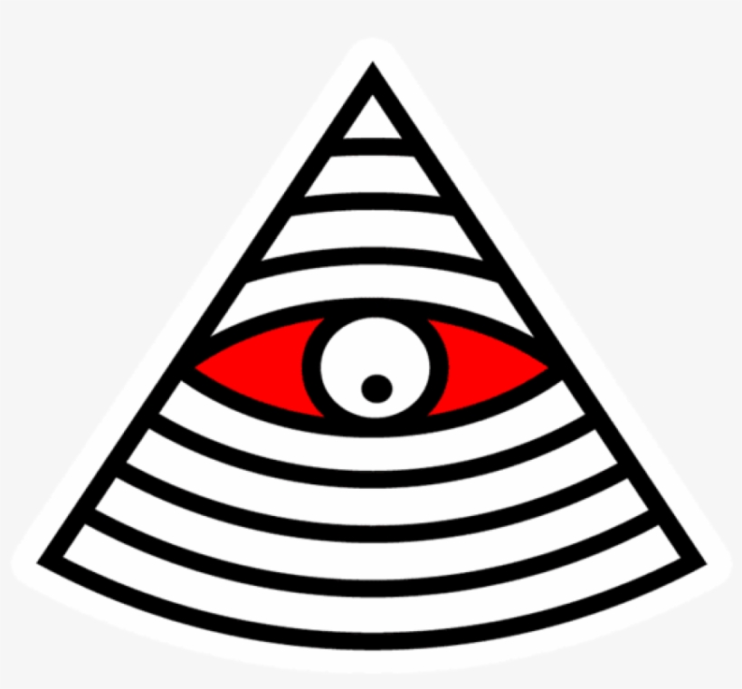 Illuminati Eye Sticker - Illuminati Eye Vector, transparent png #1621651