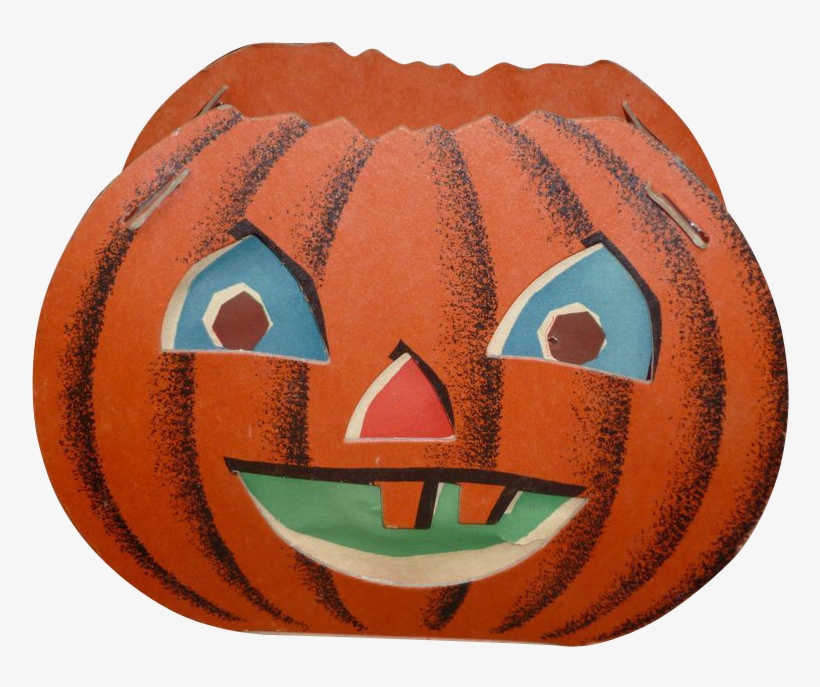 Halloween Two Faced Pumpkin Lantern - Jack-o'-lantern, transparent png #1621754
