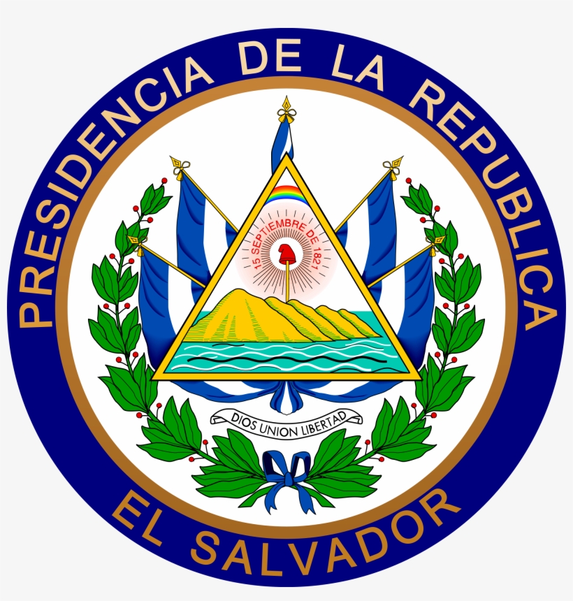 Coat Of Arms Of El Salvador - El Salvador Coat Of Arms, transparent png #1621993