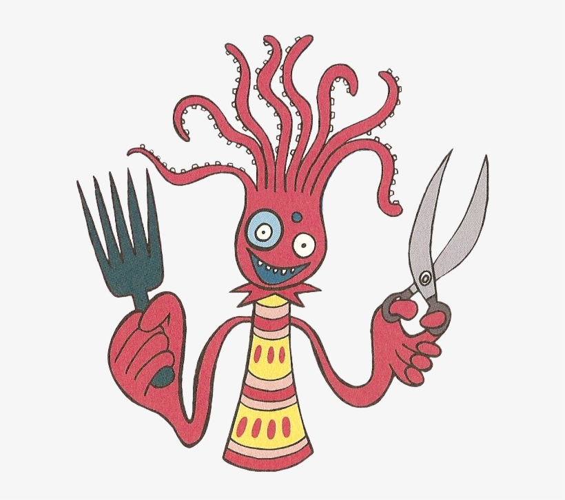 Hairdresser Octopus Red - Parappa The Rapper Octopus, transparent png #1622478