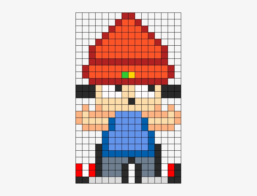 Parappa The Rapper Perler Bead Pattern / Bead Sprite - Parappa The Rapper Pixel Art, transparent png #1622572