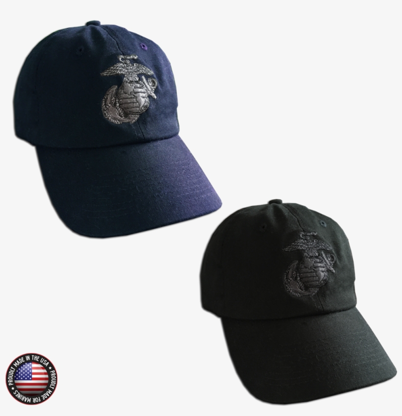 Embroidered Eagle, Globe & Anchor Unstructured Cap - Baseball Cap, transparent png #1622648