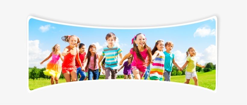 A Group Of Happy Children Running In The Filed - Pre School Kids Png, transparent png #1622773