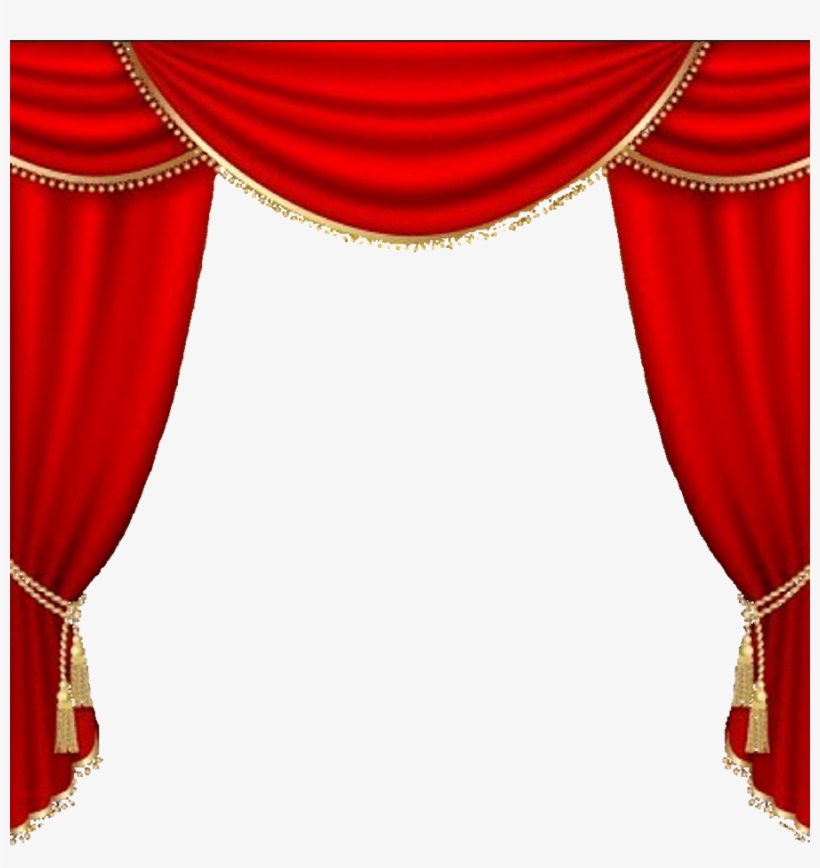 Curtains Vector Clipart Theater Drapes And Stage Curtains - Red Vector Graphics Design Background Png, transparent png #1622966