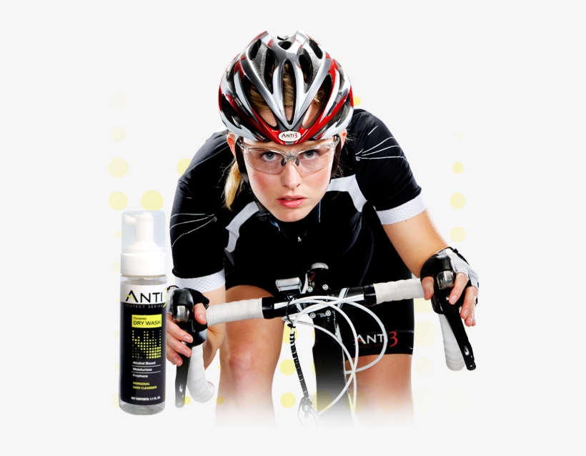 Anti3 Dry Wash Foam Sanitizer Biker - L'uso Del Bite Per Gli Sportivi, transparent png #1622990