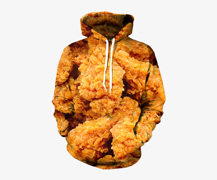 Fried Chicken Hoodie - Food Hoodie, transparent png #1623240