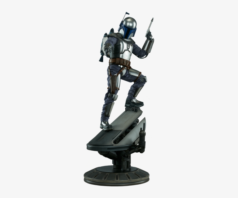 Star Wars Premium Format Jango Fett From Sideshow Collectibles - Star Wars - Jango Fett Premium Format 1:4 Scale Statue, transparent png #1623244