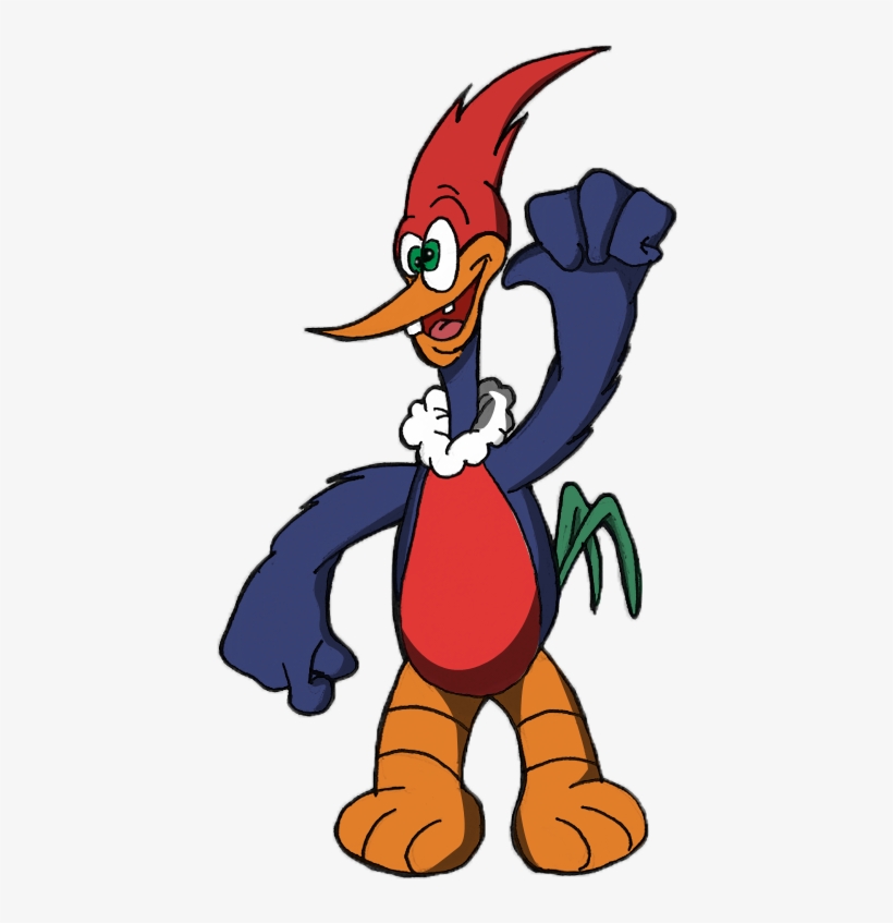My Frst Color Woody Woodpecker By Dimytriart - Old Woody Woodpecker, transparent png #1623343