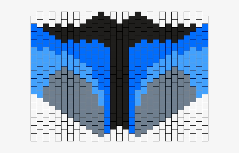 Jango Fett Mask Bead Pattern - Kandi Mask Patterns Anime, transparent png #1623743