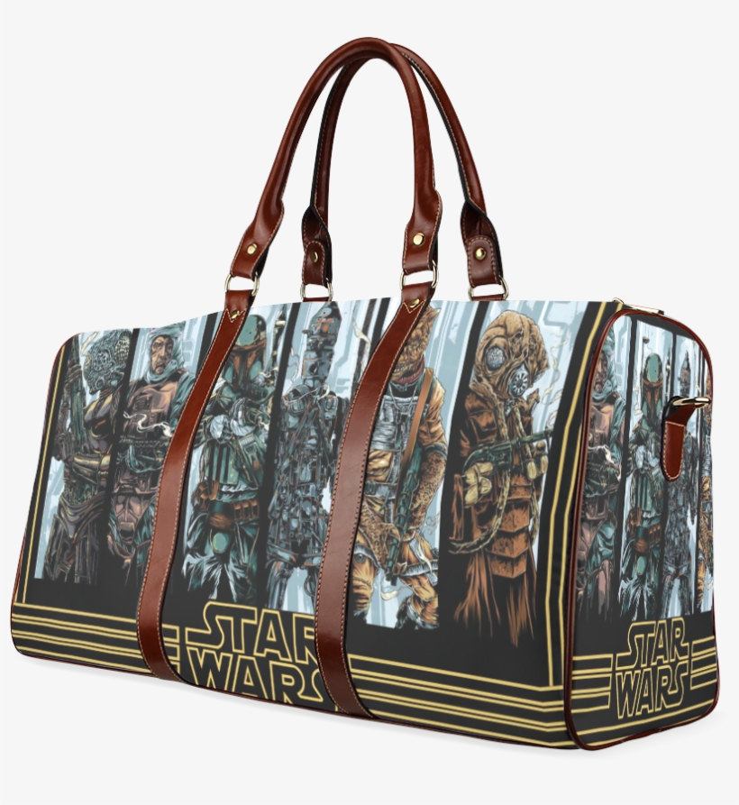 Psylocke Waterproof Canvas Handbag For Travel With - Bounty Hunters Star Wars Movie Awesome Painting Art, transparent png #1623889