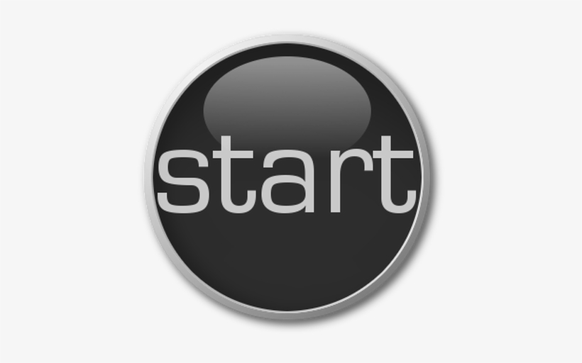 Picture - - Start Button Gray, transparent png #1623982