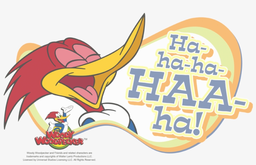 Woody Woodpecker Famous Laugh Women's T-shirt - Woody Woodpecker, transparent png #1624083