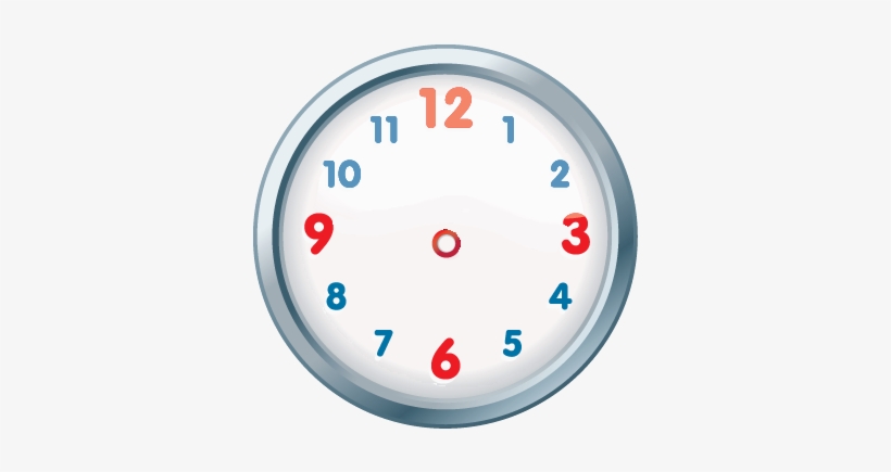 Clock Clipart Colourful - Clock Without Hands Clipart, transparent png #1624665