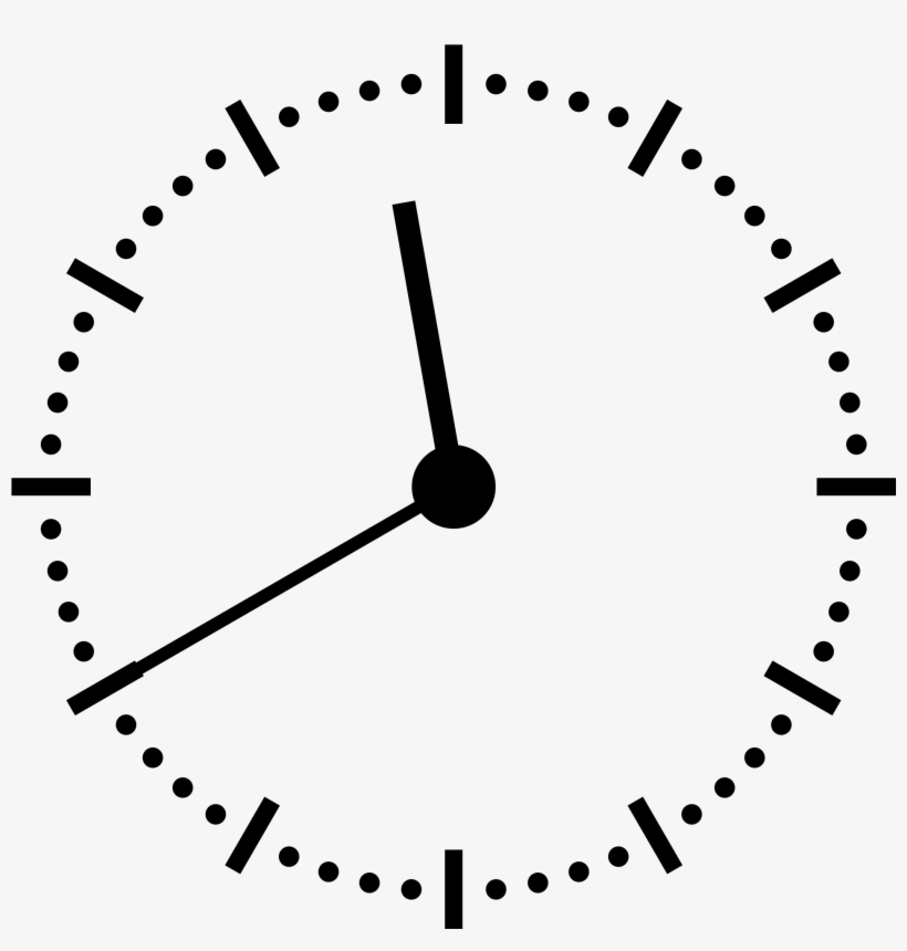 Open - 08 40 Clock, transparent png #1624783