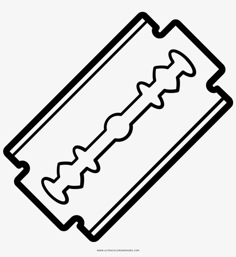 Razor Blade Coloring Page Configuration Management Icon Free