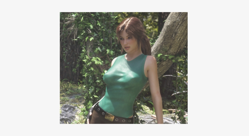 Lara Croft, Tomb Raider, 3d Comic, A Girl & A Gun, - Lara Croft: Tomb Raider, transparent png #1624957