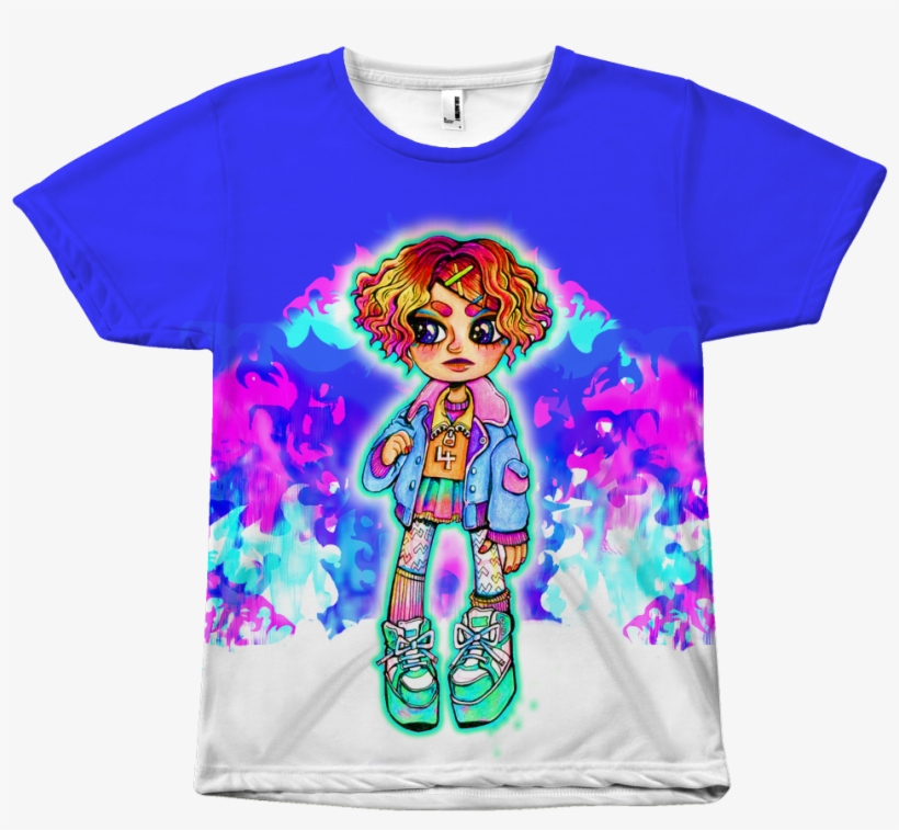 Flame Doll T-shirt - Active Shirt, transparent png #1624986