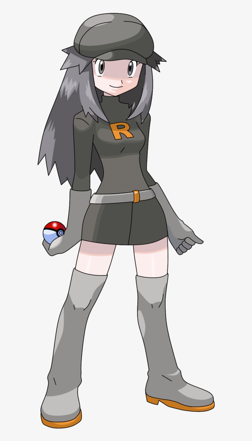 Leaf Team Rocket Outfit By Morki95 - Pokemon Kris Team Rocket, transparent png #1625095