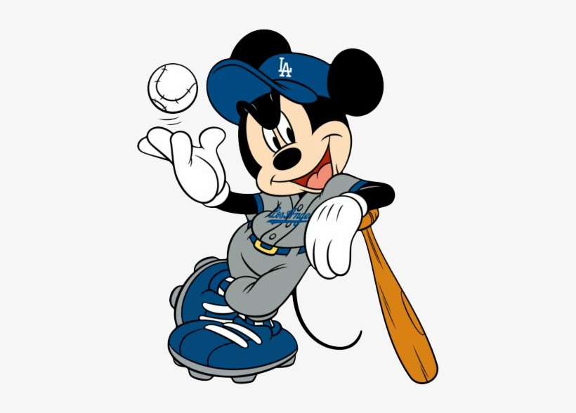 Dodgers Clipart - Chicago Cubs Mickey Mouse, transparent png #1625170