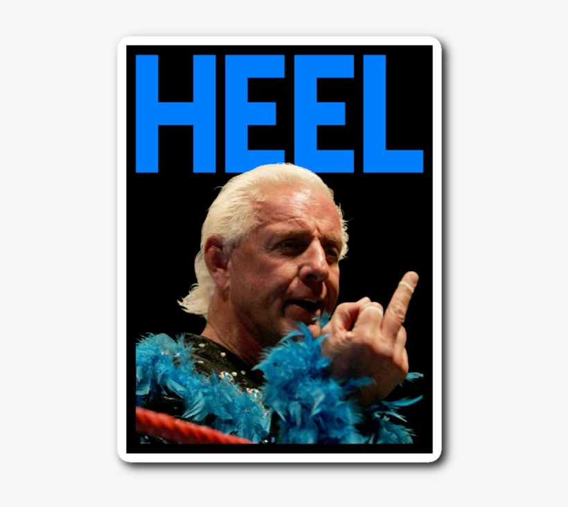 Heel Sticker - Ric Flair Wwe Wcw Signed Autographed 16x20, transparent png #1625329